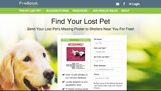 Pawboost Pitch - Pet Search and Recovery App