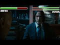 John Wick vs. Assassins WITH HEALTHBARS | Knife Shop Fight | HD | John Wick 3: Parabellum