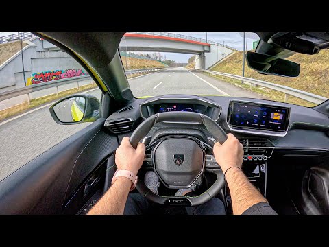 NEW Peugeot 208 GT 2024 [1.2 HYBRID 136HP] |0-100| POV Test Drive #1980 Joe Black