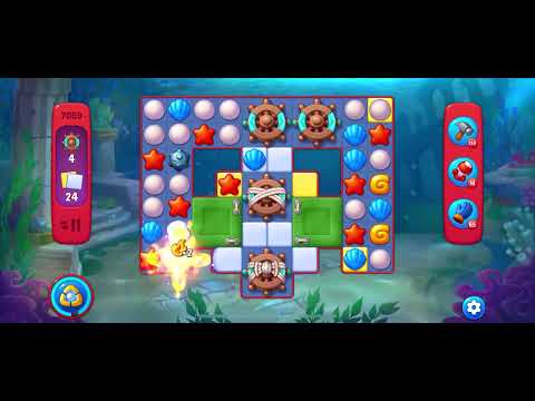 Fishdom Hard level 7059 no boosters フィッシュダム