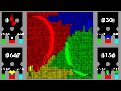 Multiply, Add or Release - Algodoo Marble Race