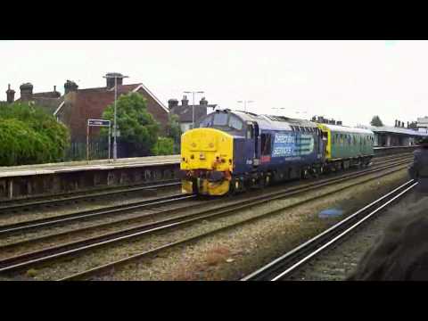 DRS 37409 pushes Inspection Coach "Caroline" on 2Z02 through Tonbridge