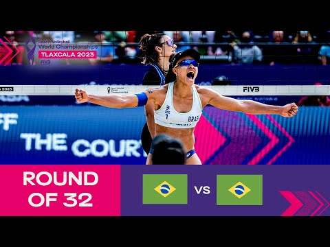 Tainá/Victoria vs. Carol/Barbara - Round of 32 Highlights | Tlaxcala 2023 #mexbeachvolley
