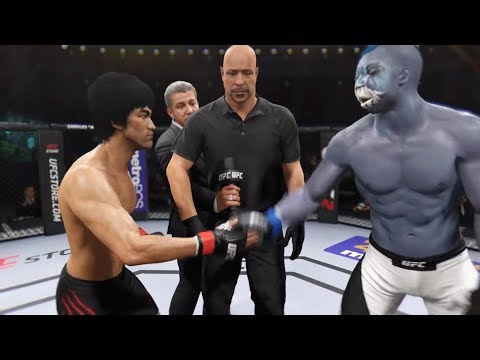 Bruce Lee vs. Sharkman (EA sports UFC 2) - Crazy UFC 👊🤪