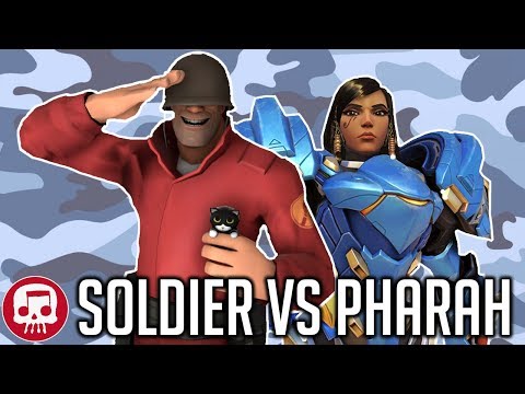SOLDIER VS PHARAH RAP BATTLE by JT Music (Overwatch vs TF2)