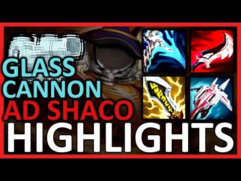 Glass Cannon 17/5 FULL AD Jungle Shaco with Duskblade - S13 OTP SHACO HIGHLIGHTS