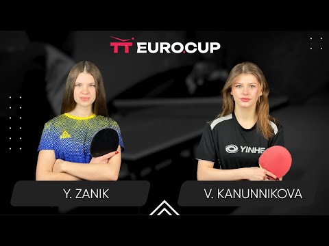 18:50 Yulianna Zanik - Vasylysa Kanunnikova 15.01.2024 TT Euro.Cup Women Ukraine Master. TABLE 3