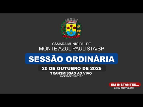 SESSÃO ORDINÁRIA DE 20/10/2025