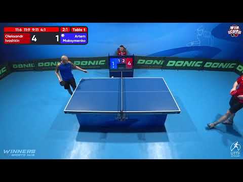 08:30 Oleksandr Ivashkin 3 - 1 Artem Maksymenko West 1 WIN CUP 14.12.2022 | TABLE TENNIS WINCUP