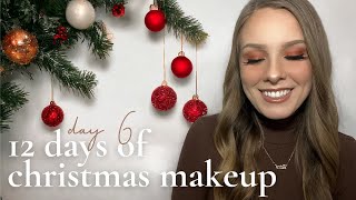 12 days of Christmas makeup | Day 6 | Warm toned makeup look