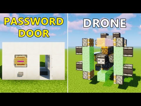 3+ Redstone Build (Drone 4 Ways) in Minecraft