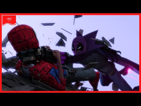 Miles Morales vs Prowler (Full Fight) [4k] | Spiderman Into the Spider Verse (2018)