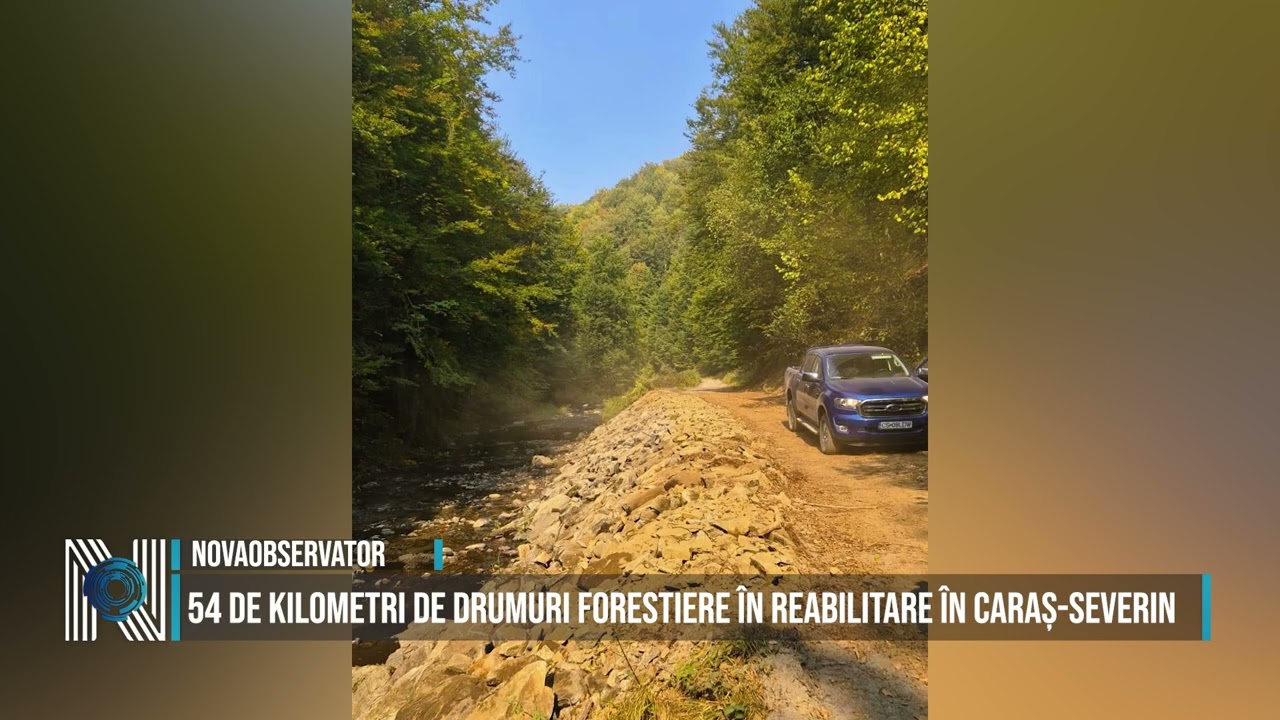 54 de kilometri de drumuri forestiere în reabilitare în Caraș-Severin