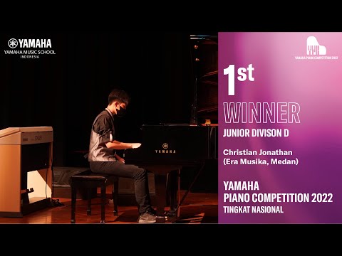 Yamaha Piano Competition 2022 , 1st Winner Junior D - Christian Jonathan - Era Musika, Medan