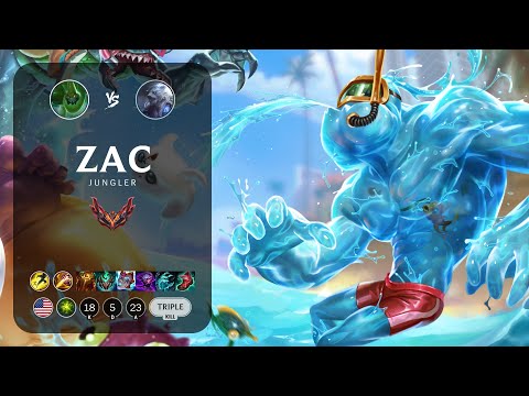 Zac Jungle vs Volibear - NA Grandmaster Patch 14.5