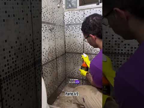 LIMPEI EAE!? Limpeza do Banheiro da Kitnet #cleaning #limpeza #clean #oddlysatisfying #faxina #asmr