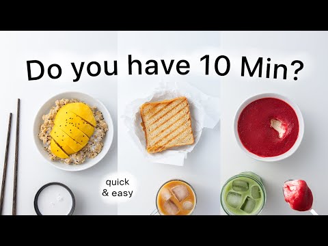 10 Minute Breakfast Meals for Busy Days. (quick & pretty healthy)