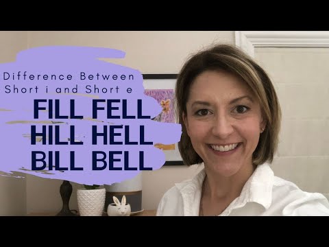 Learn to Pronounce BILL BELL, FILL FELL, HILL HELL - American English Pronunciation Lesson #english