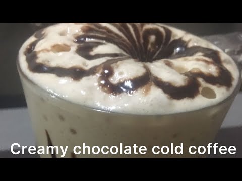 Creamy chocolate cold coffee