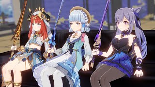 [原神] 見到主角抱著宵宮的三人