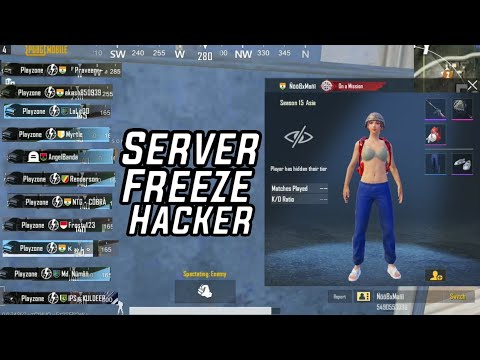 Server Freeze hack pubg | hacker exposed!! Rank push Pubg mobile