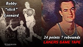 Bobby Slick Leonard (24 points 7 rebounds) 10-25-1959 Lakers vs Royals