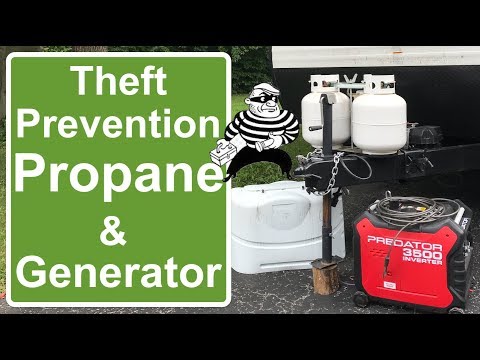 Security Cable for RV Propane Tanks & Generator Theft Prevention How we Secure our Generator & Tank