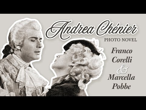 RARE! Andrea Chénier PHOTO NOVEL (1960) Franco Corelli & Marcella Pobbe (in English + Italian subt.)