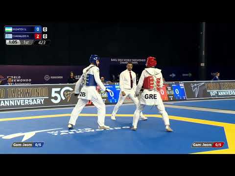 423 Quarter final Men  68kg UZB RASHITOV U  GRE CHAMALIDIS K