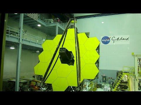 Webb Telescope Mirror Rises after Assembly