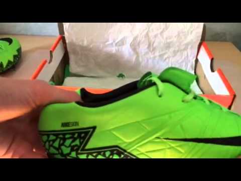 Nike hypervenom phinish fg(green black) unboxing HD