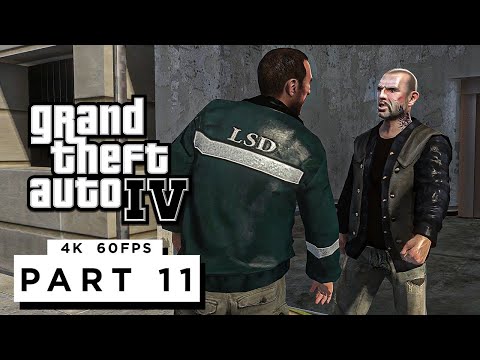 GRAND THEFT AUTO 4 Walkthrough Gameplay Part 11 - (PC 4K 60FPS) RTX 3090 MAX SETTINGS