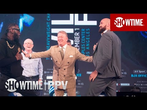 First Deontay Wilder-Tyson Fury Press Conference Gets Physical