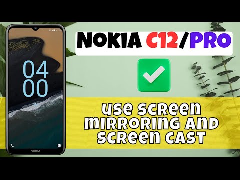Screen mirroring , screen cast feature Nokia C12, Pro || How to use screen mirroring and screen cast
