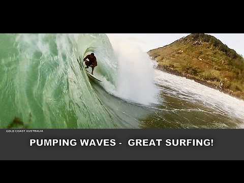 Surfing. Pumping Gold Coast Waves! Burleigh Heads, Duranbah, Snapper Rocks! All Star Cast.