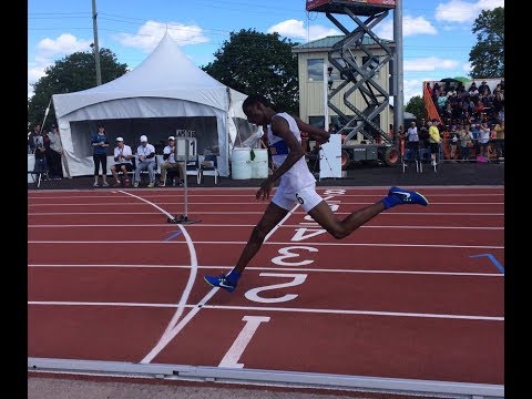 Abdullahi Hassan with a HUGE 🔥 kick to win OFSAA Grade 9 800m title