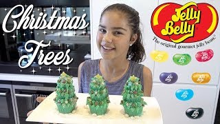 Jelly Belly Christmas Tree Cupcakes | Cooking with Grace