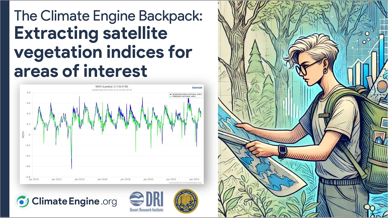 Extracting satellite data for areas of interest using the Climate Engine app