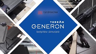 Beépítési segédlet a Terrán Generon napelemes beton tetőcseréphez