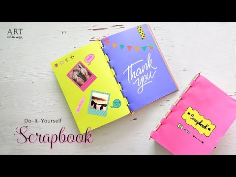 , title : 'How to make Scrapbook with Sticks | Back to School Craft Ideas