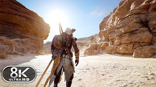 Assassin's Creed Origins 8K Ultra Graphics Gameplay Showcase - RAYTRACING - AC Origins 8K RTX 4090