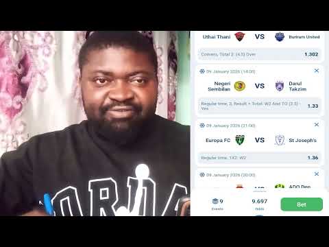 Best Upcoming Predictions For Friday 9Th January 2025 How To Bet On Today's Soccer Matches