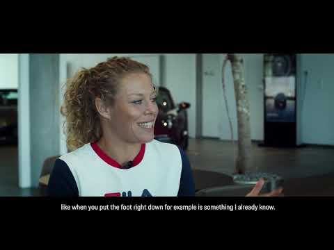 Tennis Player Experiences the Porsche Taycan on Hockenheim