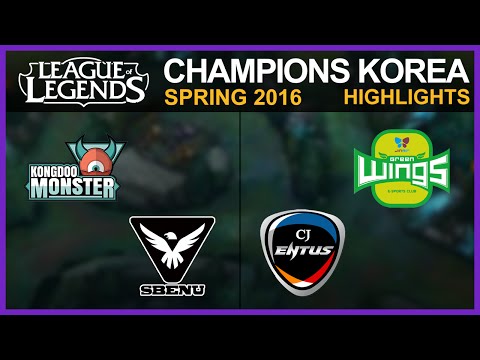 [Highlights] KDM vs SSB & CJ vs JAG - LCK Spring 2016 W10D4