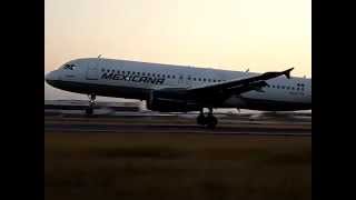 preview picture of video 'Mexicana A320 landing in Monterrey'