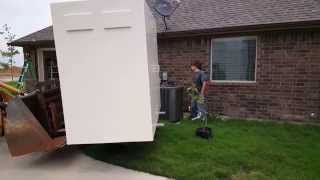 Tornado Master Above ground Shelter delivery