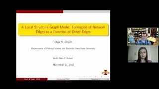 Olga Chyzh, "A Local Structure Graph Model: Formation of Network Edges as a Function of Other Edges"