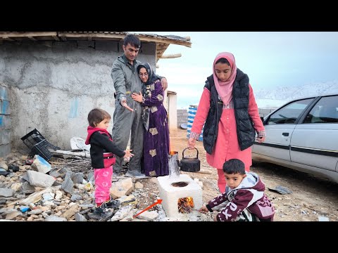 🔥 Daily Life and Hard Work: From School Mornings to Fire and Concrete at Batoul’s Home