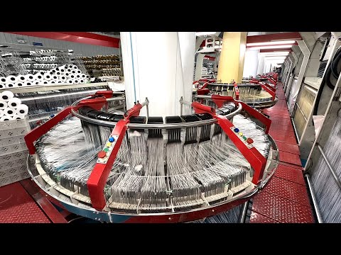 The process of mass production of ton bags, a professional plastic weaving factory in China