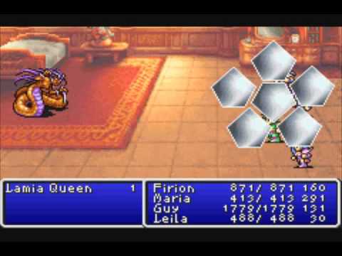Final Fantasy I & II Dawn of Souls - Final Fantasy II - Part 22 - Boss: Lamia Queen